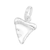 Shark's Tooth - 925 Sterling Silver Splitring Charms SD44424