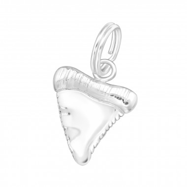 Shark's Tooth - 925 Sterling Silver Splitring Charms SD44424