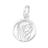 Mary - 925 Sterling Silver Splitring Charms SD44427