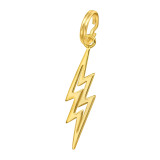 Thunderbolt - 925 Sterling Silver Splitring Charms SD44436