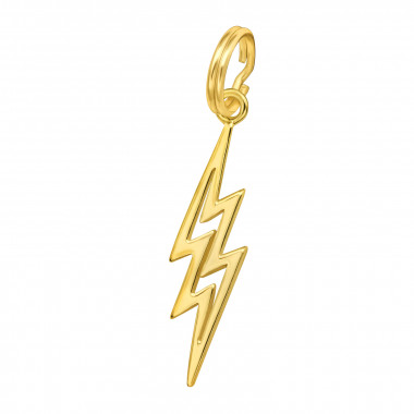 Thunderbolt - 925 Sterling Silver Splitring Charms SD44436