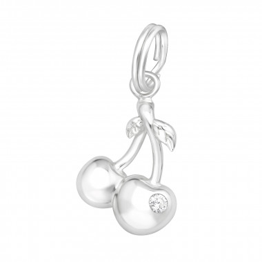 Cherry - 925 Sterling Silver Splitring Charms SD44464