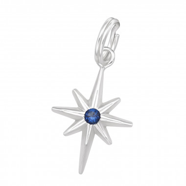 Northern Star - 925 Sterling Silver Splitring Charms SD44470