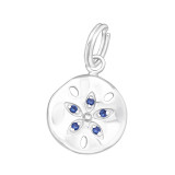 Flower - 925 Sterling Silver Splitring Charms SD44473