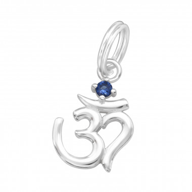 Om Symbol - 925 Sterling Silver Splitring Charms SD44488