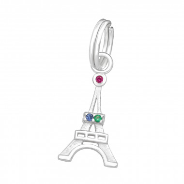 Eiffel Tower - 925 Sterling Silver Splitring Charms SD44494