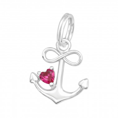 Anchor - 925 Sterling Silver Splitring Charms SD45622