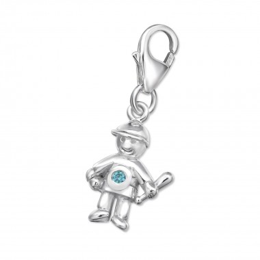 Kid - 925 Sterling Silver Clasp Charms SD10021