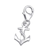 Anchor - 925 Sterling Silver Clasp Charms SD11695