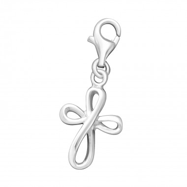 Cross - 925 Sterling Silver Clasp Charms SD2508