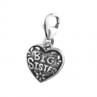 Big Sister - 925 Sterling Silver Clasp Charms SD29520