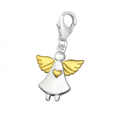 Angle - 925 Sterling Silver Clasp Charms SD29869