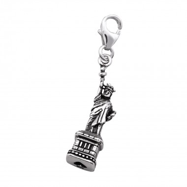 Statue Of Liberty - 925 Sterling Silver Clasp Charms SD30342