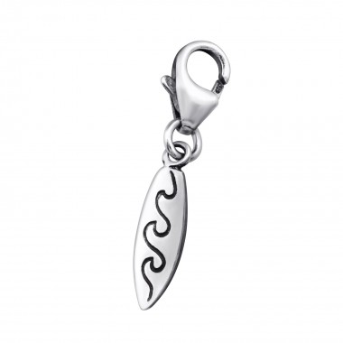 Surf Board - 925 Sterling Silver Clasp Charms SD32107