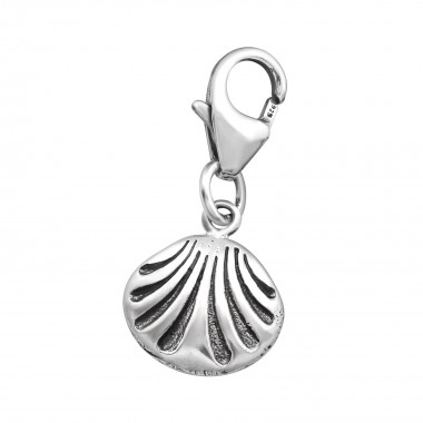 Shell - 925 Sterling Silver Clasp Charms SD32108