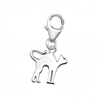 Cat - 925 Sterling Silver Clasp Charms SD32120