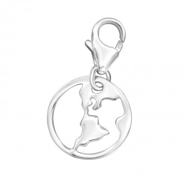Earth - 925 Sterling Silver Clasp Charms SD32122