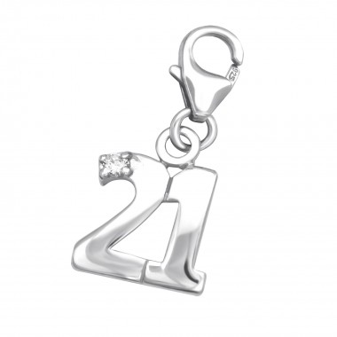 Twentyone - 925 Sterling Silver Clasp Charms SD3343