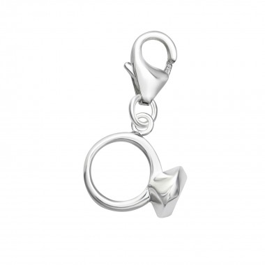 Ring - 925 Sterling Silver Clasp Charms SD36432