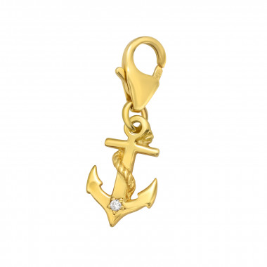 Anchor - 925 Sterling Silver Clasp Charms SD42060