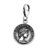 Queen Elizabeth - 925 Sterling Silver Clasp Charms SD44381