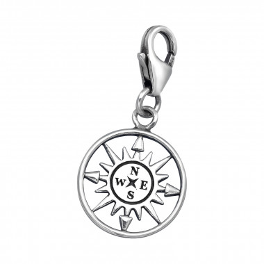 Compass - 925 Sterling Silver Clasp Charms SD44391