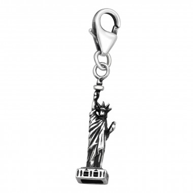 Statue Of Liberty - 925 Sterling Silver Clasp Charms SD44394