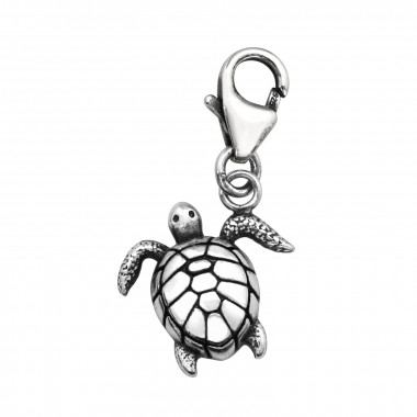 Turtle - 925 Sterling Silver Clasp Charms SD44403