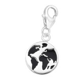 Earth - 925 Sterling Silver Clasp Charms SD44406