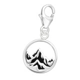 Mountain - 925 Sterling Silver Clasp Charms SD44409