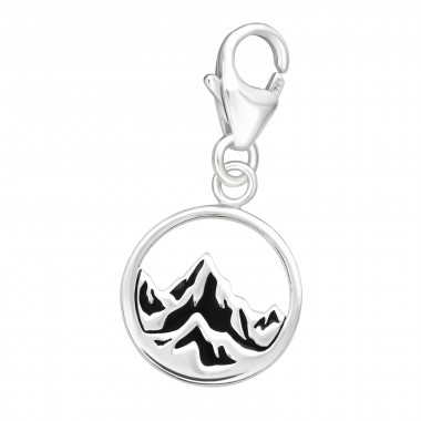 Mountain - 925 Sterling Silver Clasp Charms SD44409