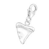 Shark's Tooth - 925 Sterling Silver Clasp Charms SD44423