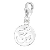 Om Symbol - 925 Sterling Silver Clasp Charms SD44429