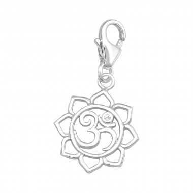 Om Symbol - 925 Sterling Silver Clasp Charms SD44460