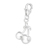 Cherry - 925 Sterling Silver Clasp Charms SD44463