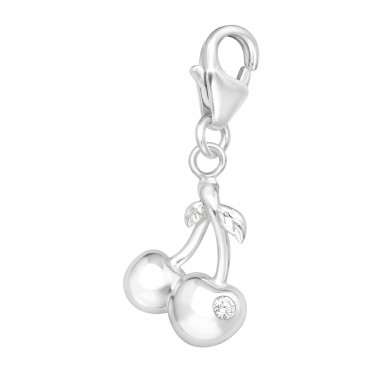 Cherry - 925 Sterling Silver Clasp Charms SD44463