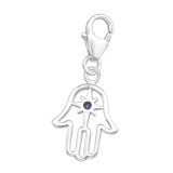 Hamsa - 925 Sterling Silver Clasp Charms SD44481