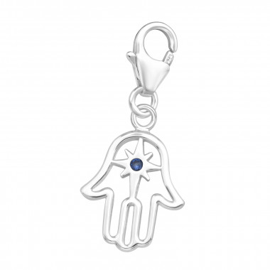 Hamsa - 925 Sterling Silver Clasp Charms SD44481