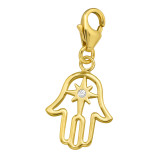 Hamsa - 925 Sterling Silver Clasp Charms SD44484