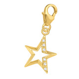 Star - 925 Sterling Silver Clasp Charms SD44526