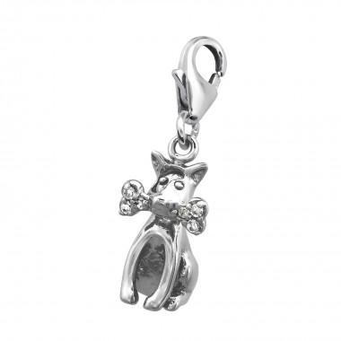 Dog - 925 Sterling Silver Clasp Charms SD5527