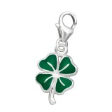 Shamrock - 925 Sterling Silver Clasp Charms SD5993
