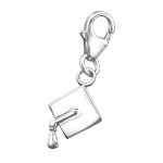 Graduation Cap - 925 Sterling Silver Clasp Charms SD6781 Graduation Cap - 925 Sterling Silver Clasp Charms SD6781