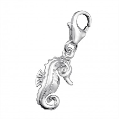 Seahorse - 925 Sterling Silver Clasp Charms SD70
