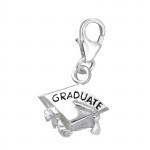 Graduate - 925 Sterling Silver Clasp Charms SD7239 Graduate - 925 Sterling Silver Clasp Charms SD7239