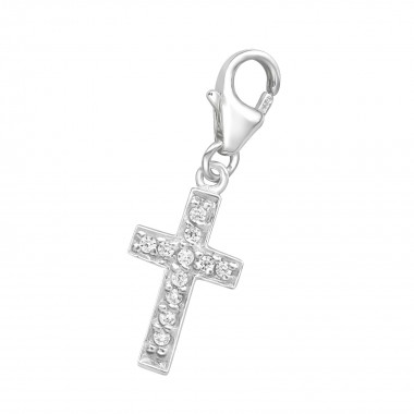 Cross - 925 Sterling Silver Clasp Charms SD72