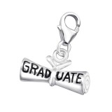 Graduate - 925 Sterling Silver Clasp Charms SD7301