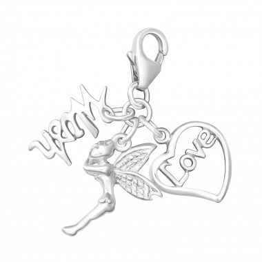 Fairy - 925 Sterling Silver Clasp Charms SD7953