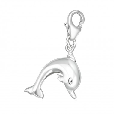 Dolphin - 925 Sterling Silver Clasp Charms SD849