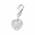 Heart - 925 Sterling Silver Clasp Charms SD853 Heart - 925 Sterling Silver Clasp Charms SD853